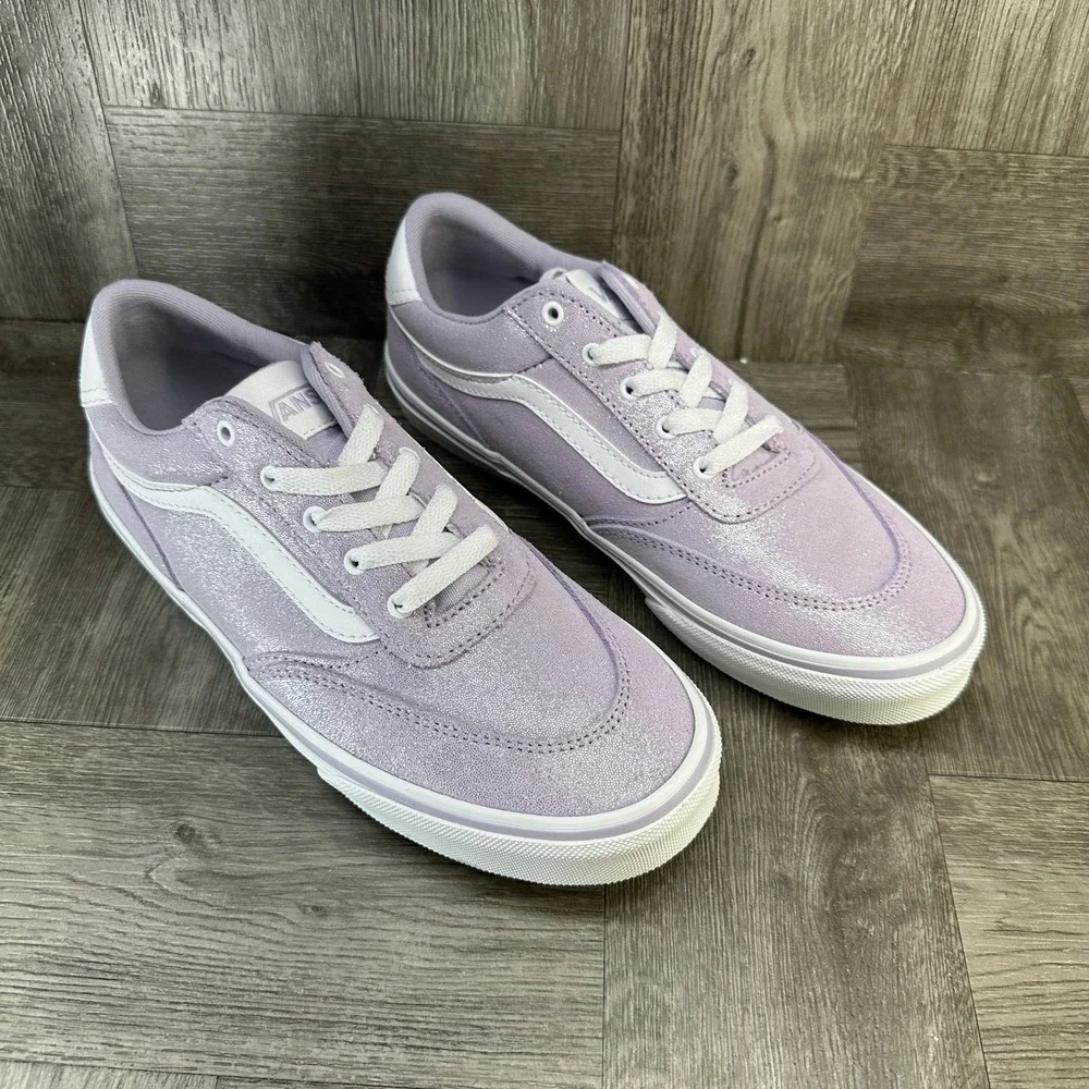 Vans Filmore Decon‎ Youth 6 Lavender Purple Glitter Sparkle Low Top NEW